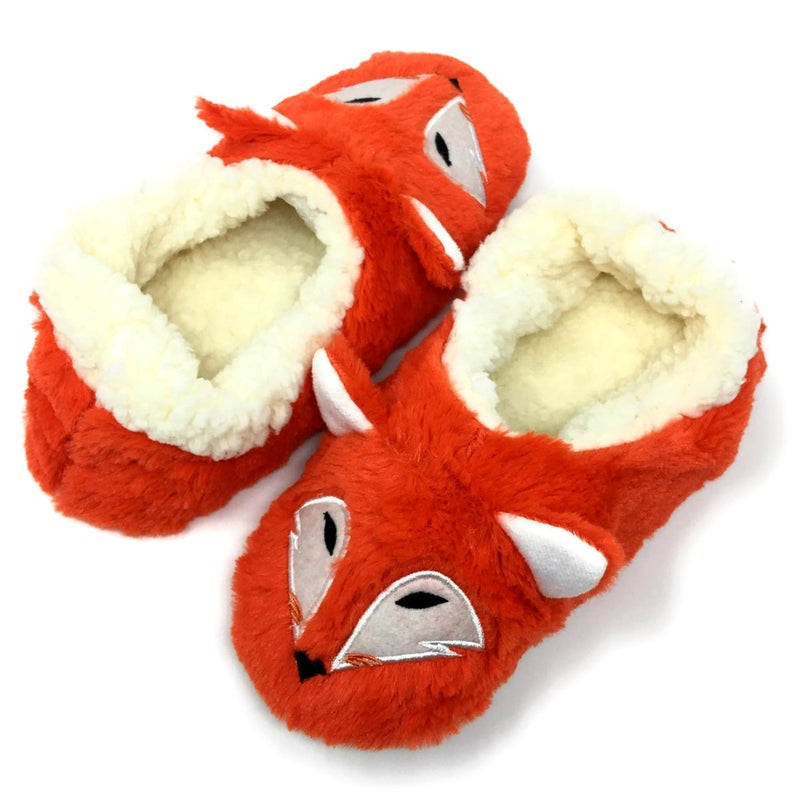 ooohyeah Womenâ€™s Fuzzy Cute Animal Slippers, Funny Cozy Non-Slip House Slippers for Women, Foxy, S - Image 5